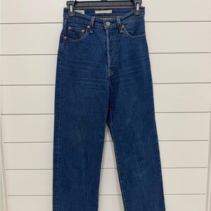 Levi's Dark Blue Straight Leg Jeans
